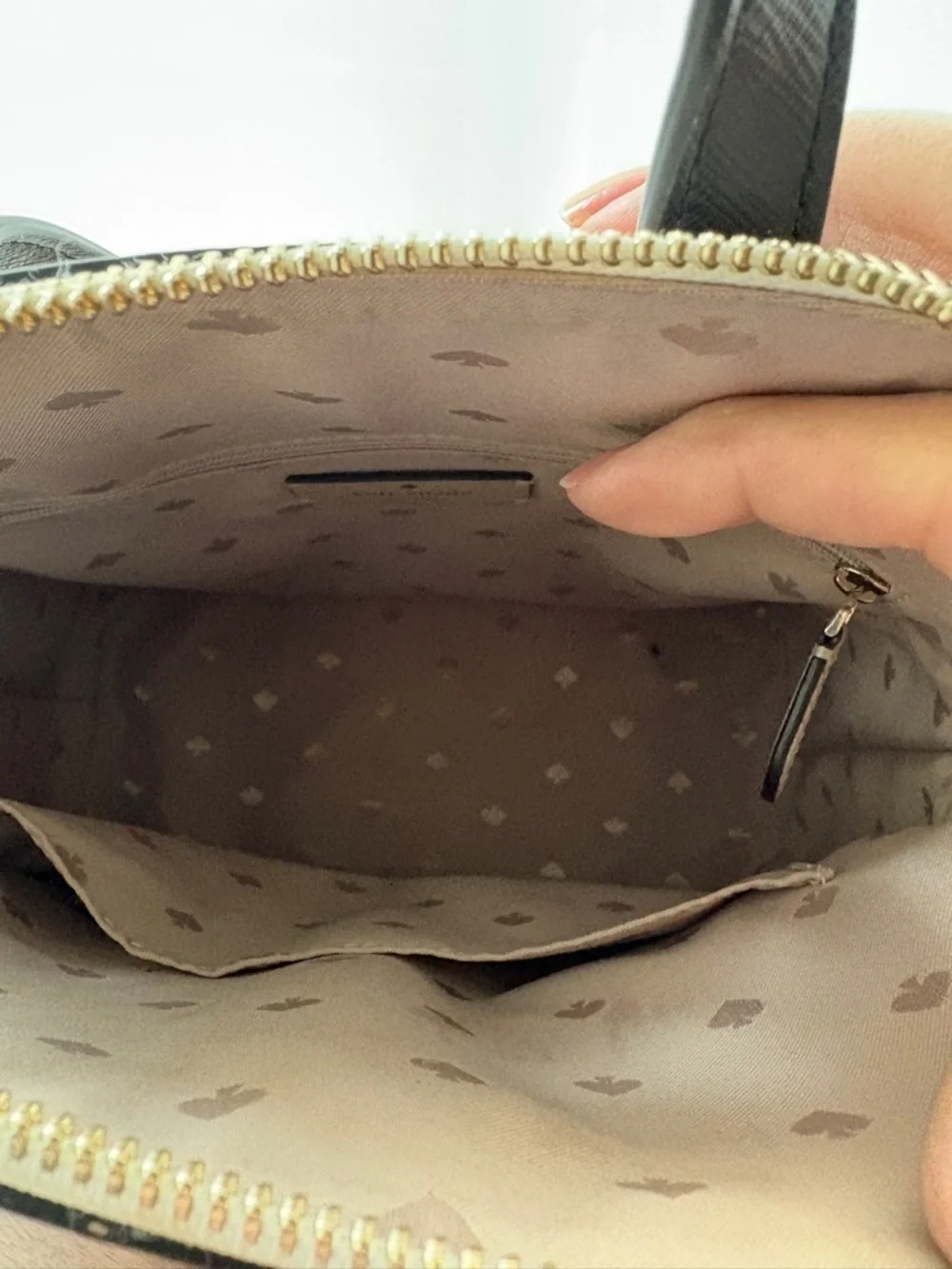 kate spade Saffiano Leather Backpack with Black Trim - Picture 3 of 3